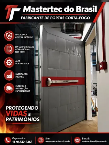 Portas de emergência contra fogo