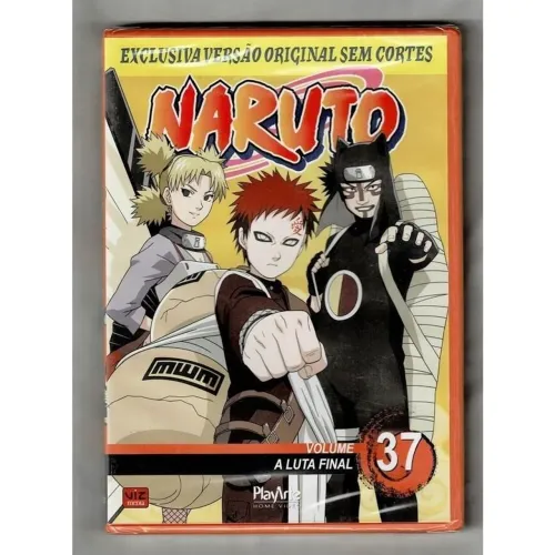 Naruto Volume. 37 - DVD - A Luta Final Original Playarte sem cortes Novo/Lacrado.