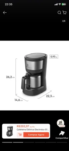 Cafeteira Eletrolux 127V 