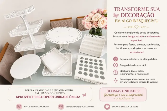 Conjunto provençal de bandejas para festa