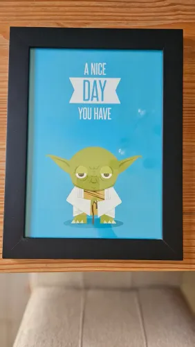 Quadro Geek - Star Wars Yoda (26,5 x 35,5 cm)
