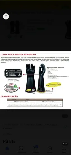 ELÉTRICA LUVAS