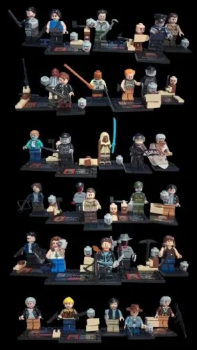 31 minifiguras Walking Dead blocos de montar paralelos