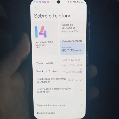 Celular Redmi 10s 6 RAM 128 GB