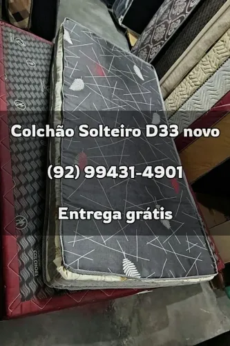 Colchão D33 Novo (ENTREGA GRÁTIS) [Solteiro]