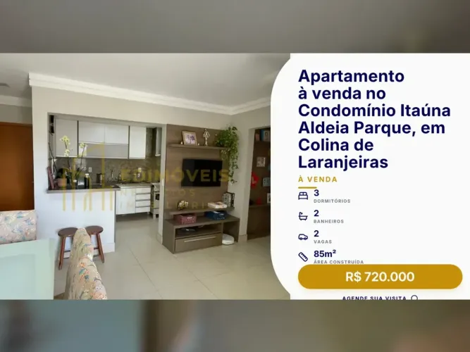 Seu novo lar: apartamento no Condomínio Itaúna em Colina de Laranjeiras!