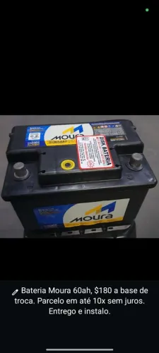 Bateria Moura 60ah $180