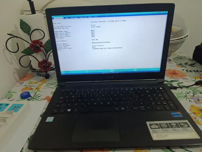 Notebook Acer Core i3 sem Hd