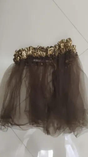 Saia em tule marrom para fantasia