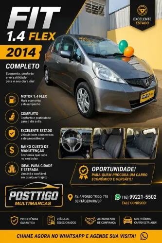Honda Fit DX 1.4 Flex 16V 5P Mec. 2014