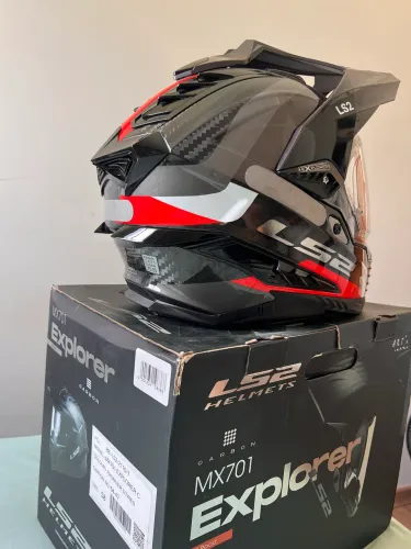 Capacete LS2 MX701 EXPLORER CARBON
