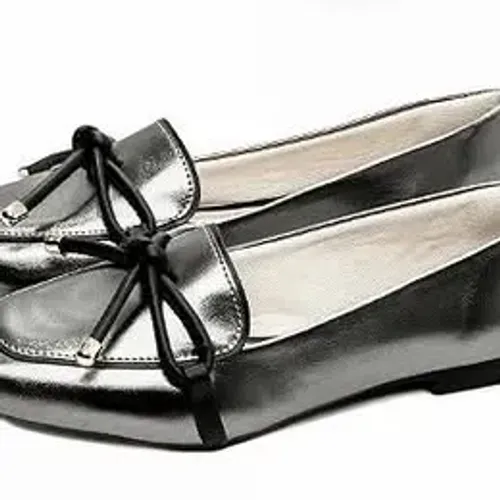 Sapato Mocassim Feminino Prata Velho - Tamanho 35,36 ou 37