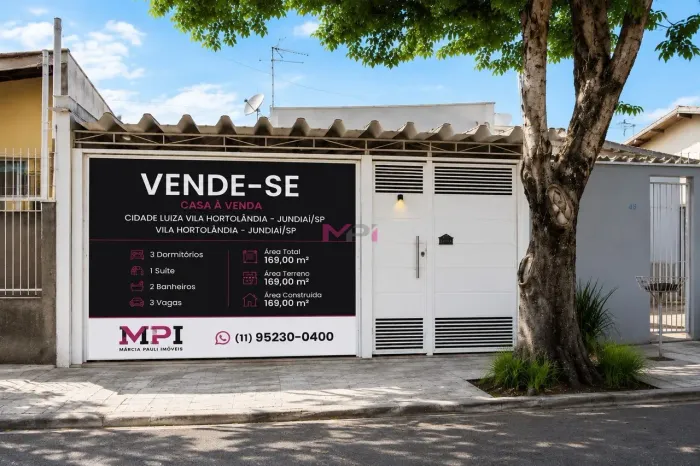 CASA À VENDA - CIDADE LUIZA VILA HORTOLÂNDIA - JUNDIAÍ/SP