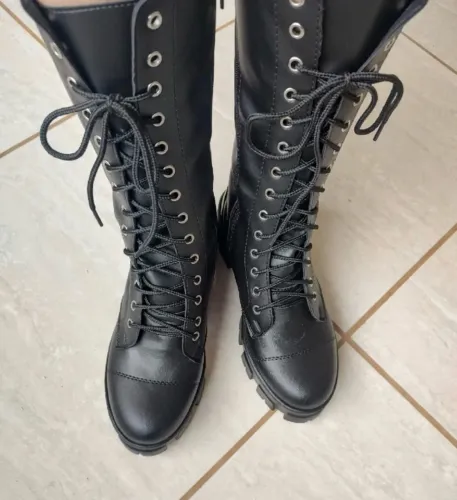 Bota Coturno Tratorada Cano Longo