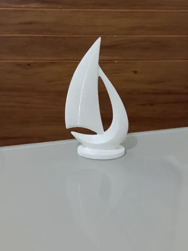 Escultura Moderna Decoração de Ambientes Barco a Vela
