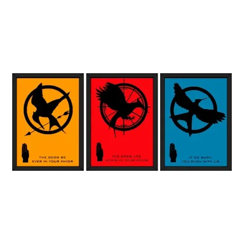 kit de quadros - Quadro Decorativos - Jogos Vorazes