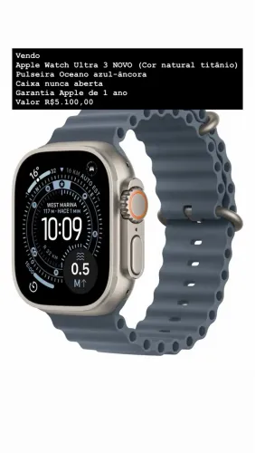 Apple Watch Ultra 3 Titânio Natural