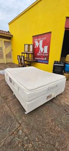 cama box casal padrão base e colchão mola ensacada usados - ENTREGA GRÁTIS
