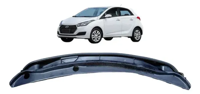 Grade Churrasqueira Hyundai Hb20 2018 861511s000 Uzad0 Preto Brilhante