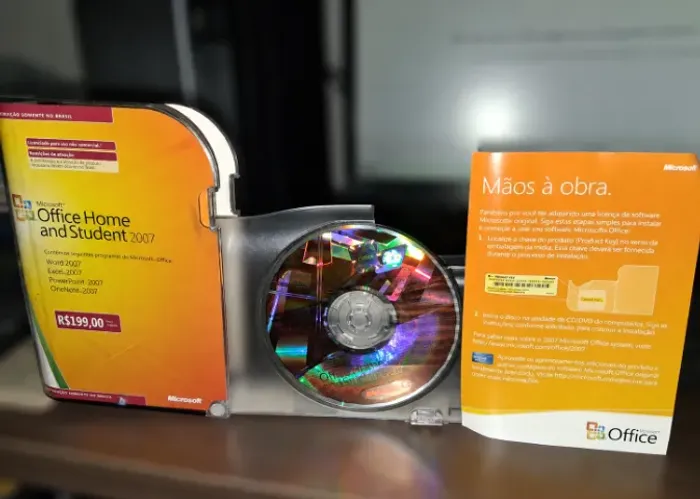 Microsoft Office Home and Student - 2007 *Word/Excel/Power Point/One Note* - Vitalício
