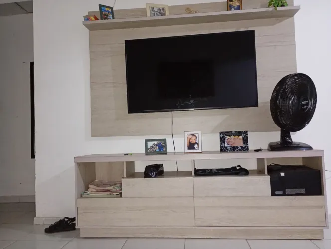 Rack com painel e cama box
