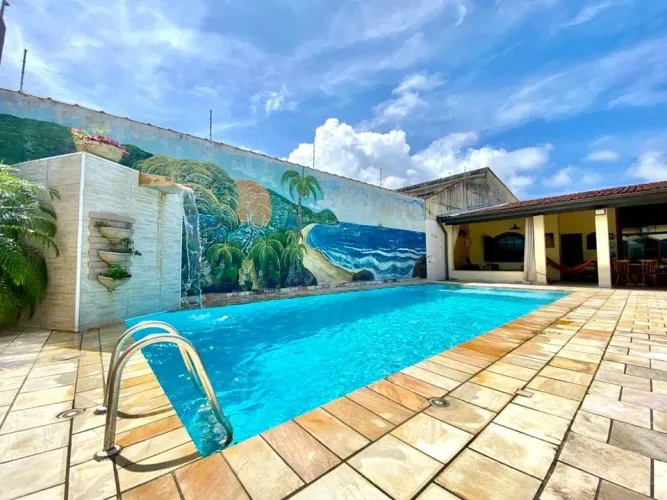 Casa para Venda em Itanhaém, Cibratel 1, 3 dormitórios, 1 suíte, 2 banheiros, 3 vagas