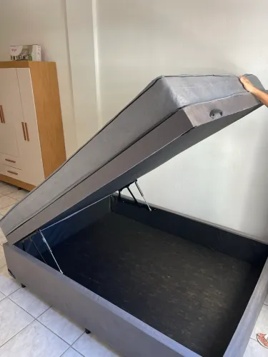 Cama box casal baú 3 meses de uso 