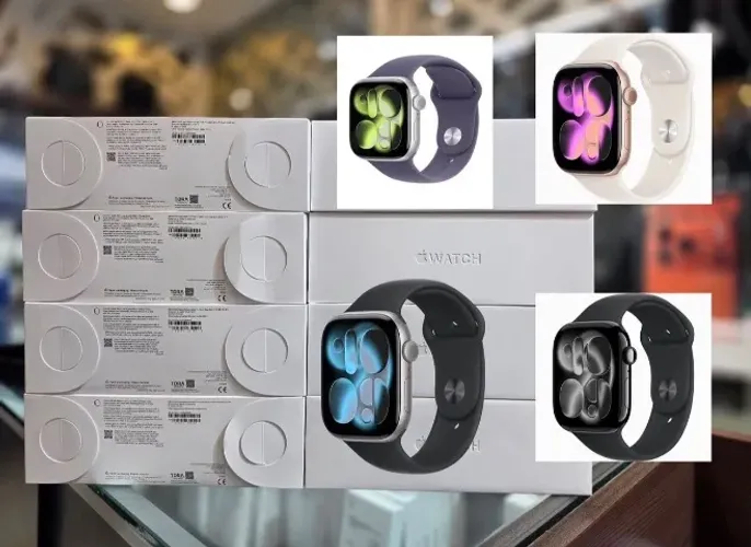 APPLE WATCH SÉRIE 11 42mm NOVO LACRADO, LOJA NO RIOMAR, ACEITAMOS O SEU USADO.