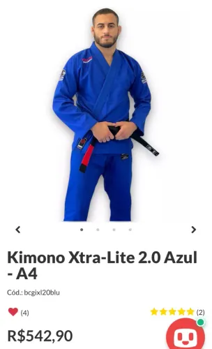 Kimono Brasil Combat A2 Jiu Jitsu