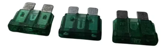 Kit C/ 3 Modulo Fusíveis 30 (verde)