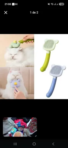 Vendo escova removedora de pelos gato/cachorro