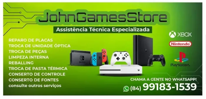 Assistência técnica especializada em games
