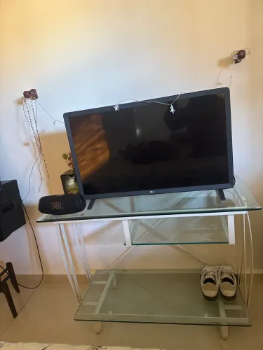 Escrivaninha quarto base de vidro