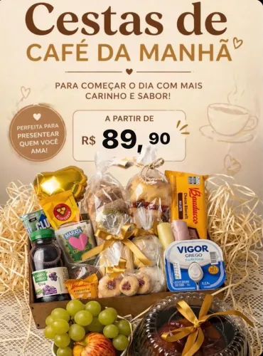 Cesta de café manhã 