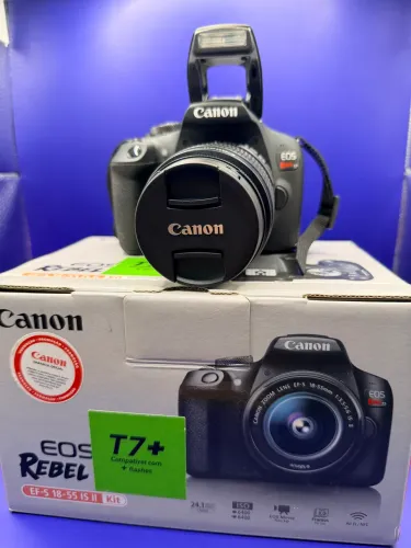 Canon EOS Rebel T7 + Lente 18-55mm IS II | Estado de Nova