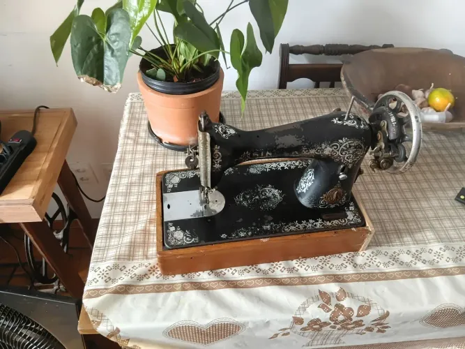 Maquina singer doméstica.