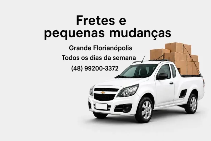 Frete e pequena mudança - Fretes Grande Florianópolis 