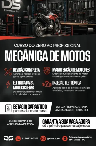 Curso de motocicleta do zero ao avançado.