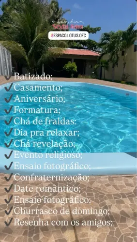 ALUGA-SE ESPAÇO DE LAZER EM RAPOSA-MA