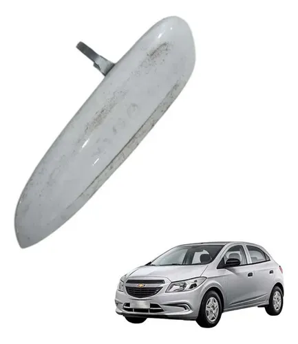 Maçaneta Externa Porta Traseira Esquerda Gm Onix 2013 A 2019 Branco Traseira
