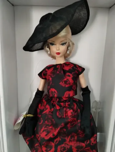 Barbie Collector Silkstone Elegant Rose Cocktail Dress - Nrfb