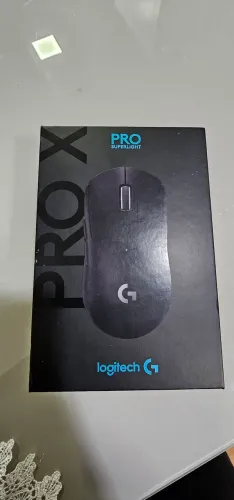 Mouse Gamer Logitech G Pro X Superlight Preto - Skates de Vidro Novos + NF