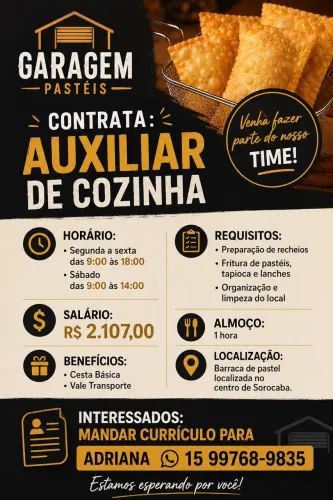 Garagem Pastéis Contrata