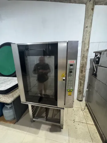 Forno combinado Pratica cozil grande em inox