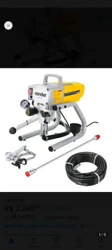 Máquina De Pintura Airless 900 watts 3.000 psi - MPA 120 Vonder
