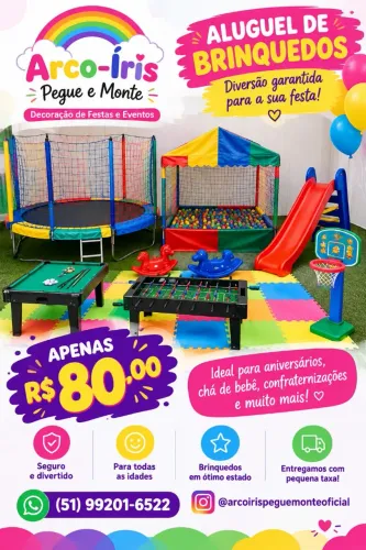 Brinquedos + pegue e monte (decoração)