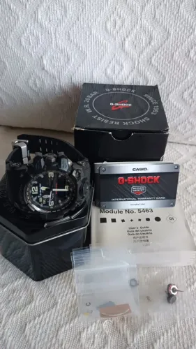 Relógio Casio G-Shock Mudmaster GWG1000, bateria solar, importado