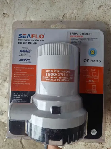 Bomba de Porão Seaflo 1500 GPH 24V - Nova (Na Caixa)