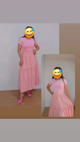 Vendo saia rosa