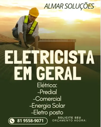 Eletricista em geral e energia solar